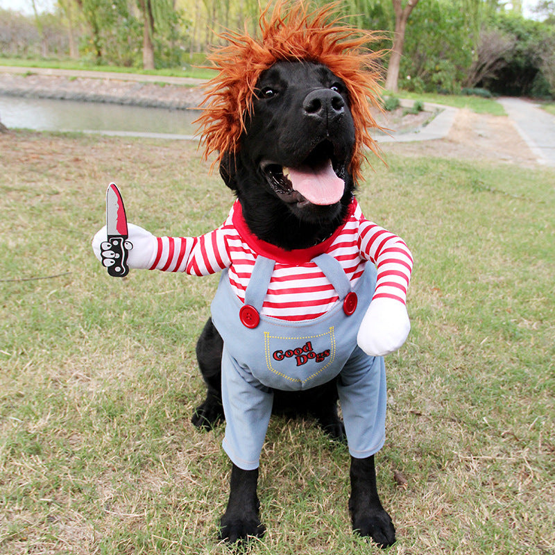 Adjustable Halloween Pet Costume - Funny & Scary