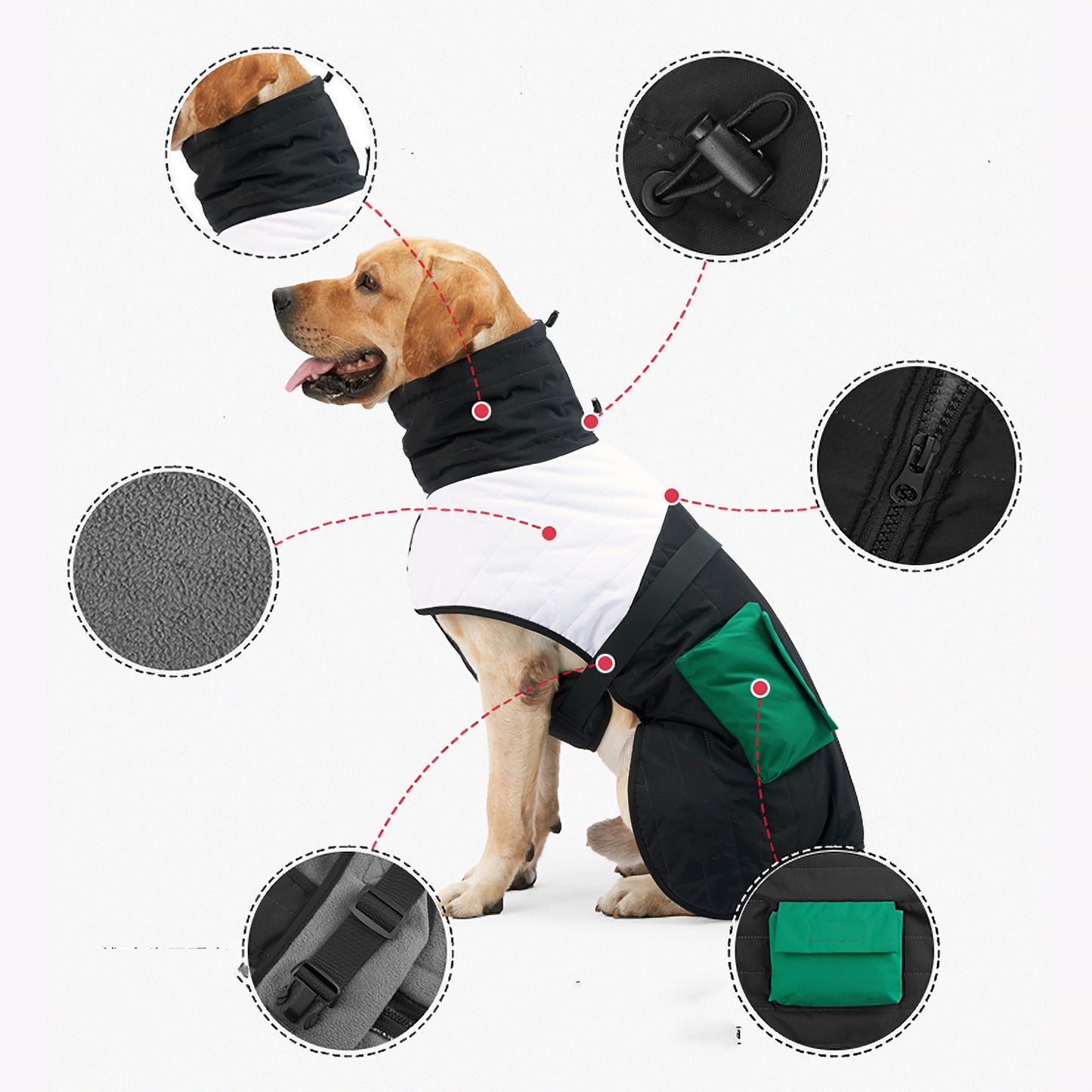 Thick Padded Dog Winter Coat