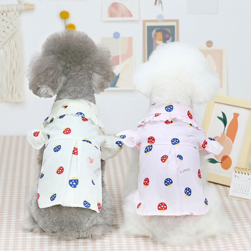 Lightweight Cotton Puppy Shirt for Summer Comfort