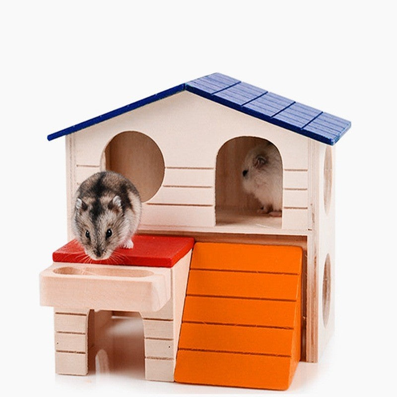 Double storey small pet color house