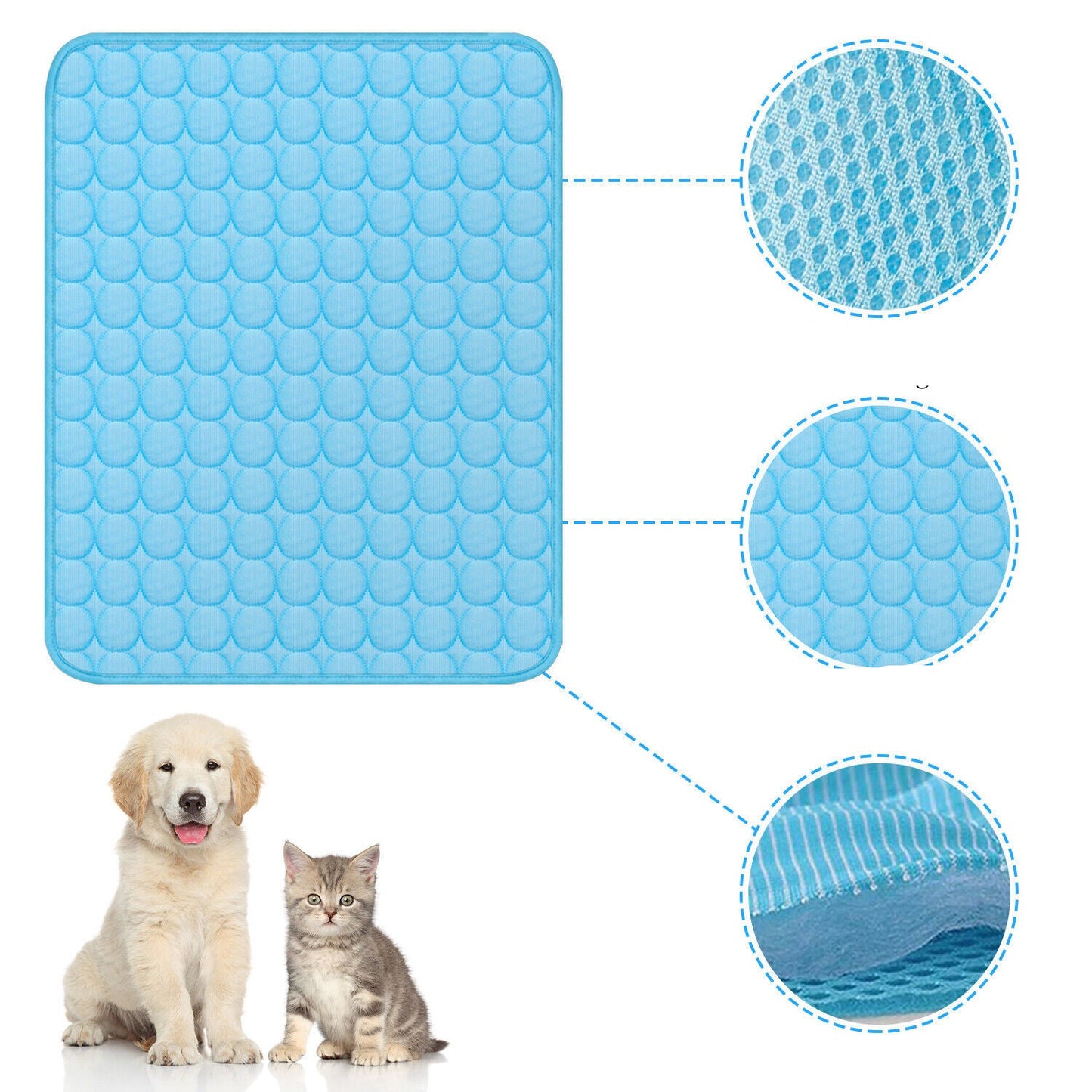 Pet Cooling Mat – Cool Pad Cushion for Dogs, Cats, and Puppies
