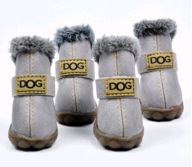 Waterproof Anti-Slip Winter Dog Boots for Snow and Rain