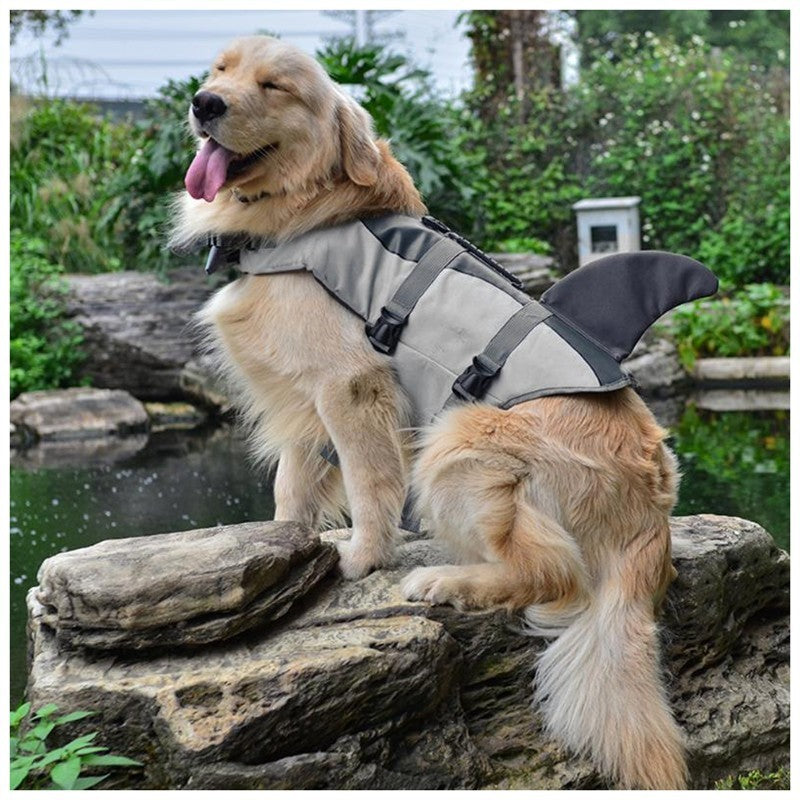 Dog Life Jacket Outdoor Swimming Vest Shark Mermaid Design for Water Safety