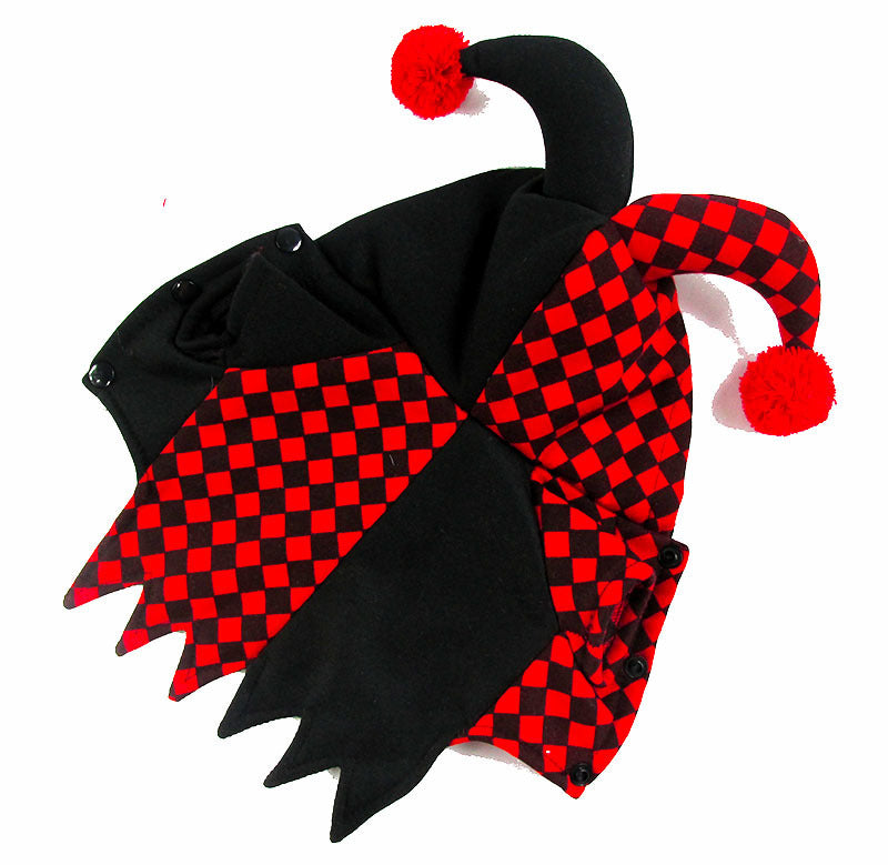 Funny Clown Pet Costume for Halloween and Party Events