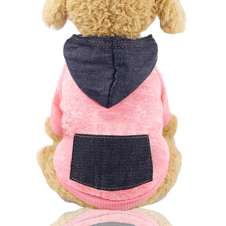 Stylish Cat Clothing with Pocket Design Comfortable Pet Sweater