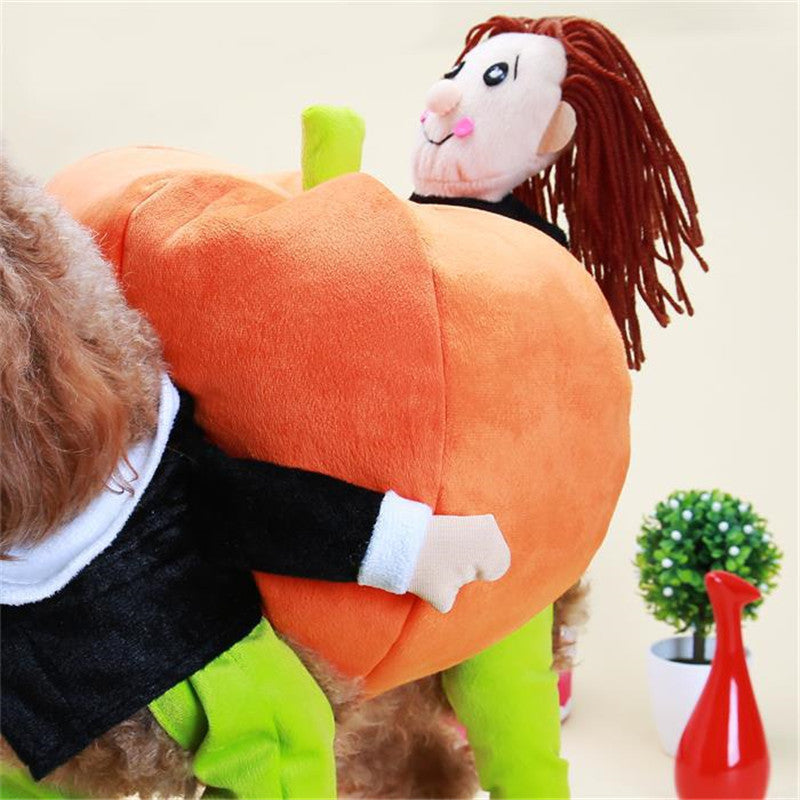 Halloween Pumpkin Costume for Dogs and Cats