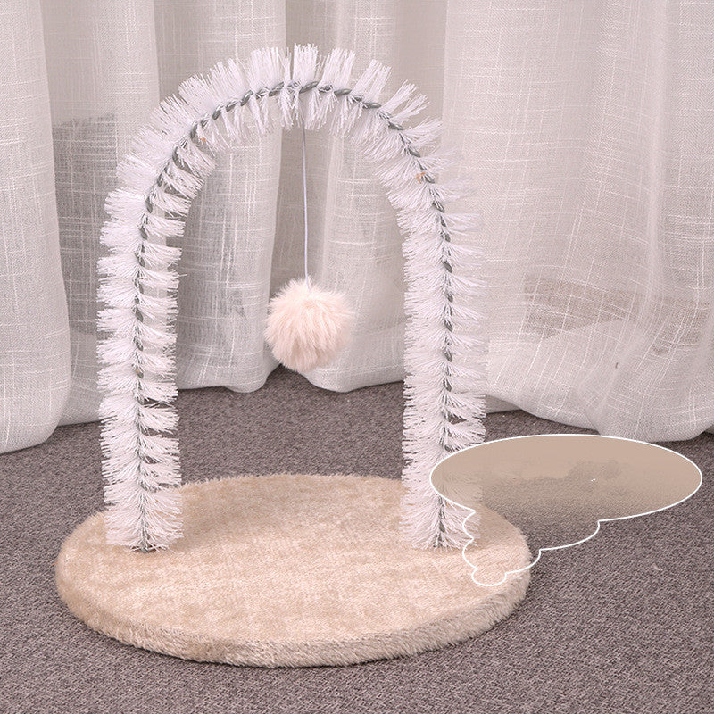 Plush Cat Grooming Brush for Itchy Relief