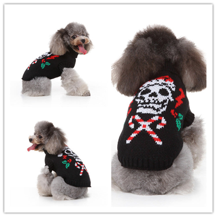 Soft Polyester Pet Sweater Casual Dog Clothes for Winter