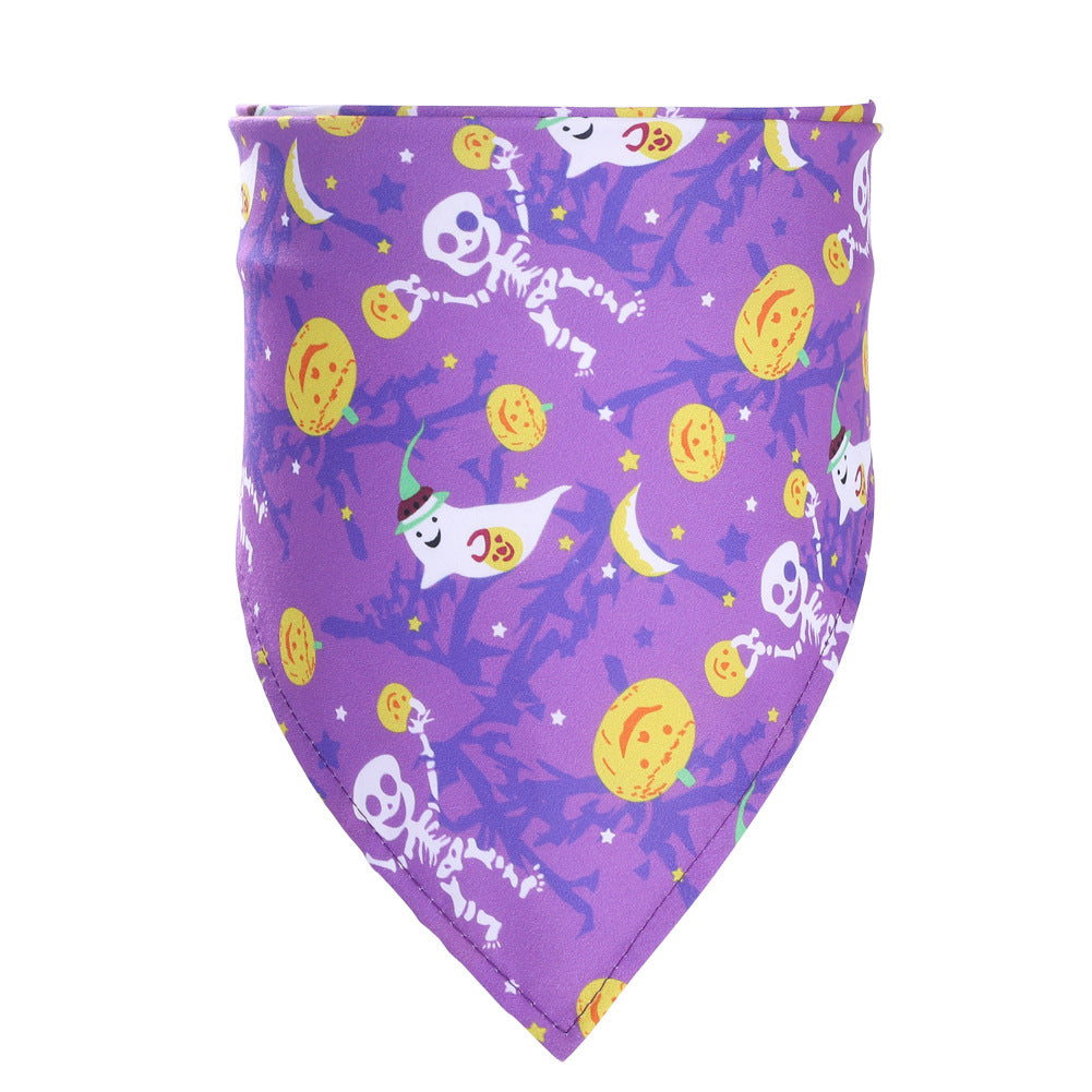 Halloween Themed Pet Bandana Triangle Scarf