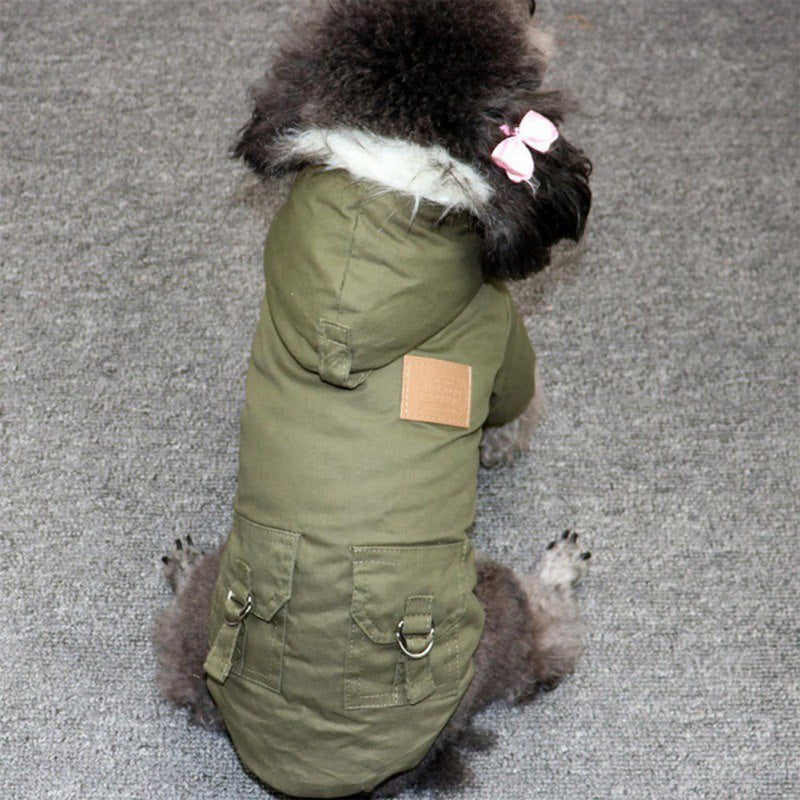 Extra Warm Double Layer Fleece Dog Hoodie for Cold Weather