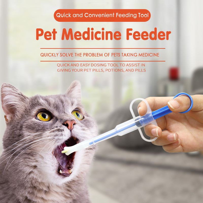 Pet Medicine Feeder Easy Pill and Liquid Dispenser for Dogs and Cats