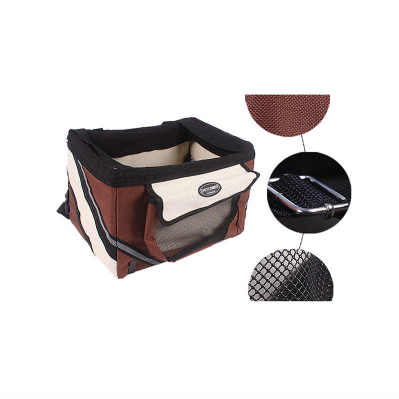 Portable Dog Bicycle Carrier Seat for Small Dogs