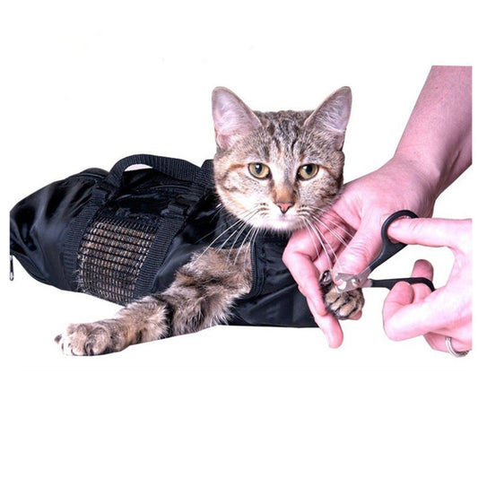 Adjustable Pet Bathing and Grooming Bag for Cats