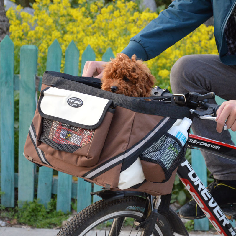 Portable Dog Bicycle Carrier Seat for Small Dogs