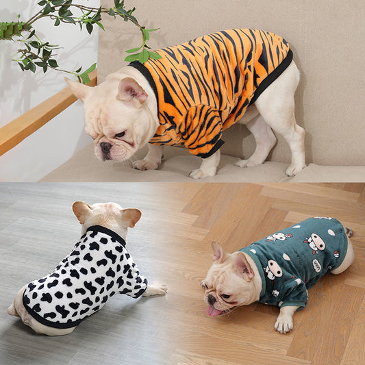 Fashionable French Plush Pajamas for Pets