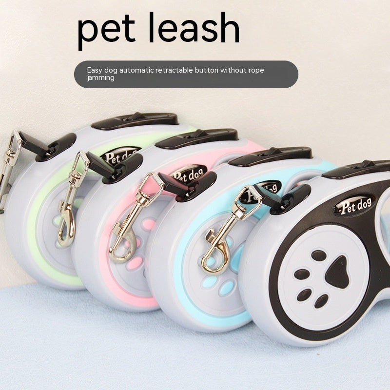 Hand Holding Rope One-click Brake For Walking The Dog Retractable Leash Hand Holding Rope