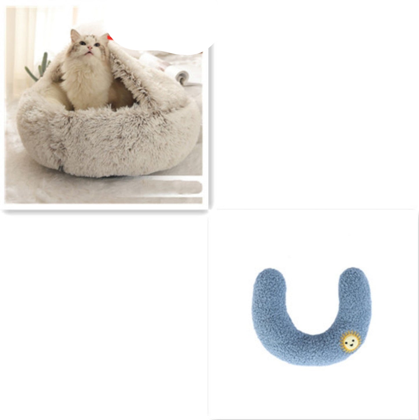Cozy Cocoon Dog & Cat Pet Bed – Comfortable and Calming