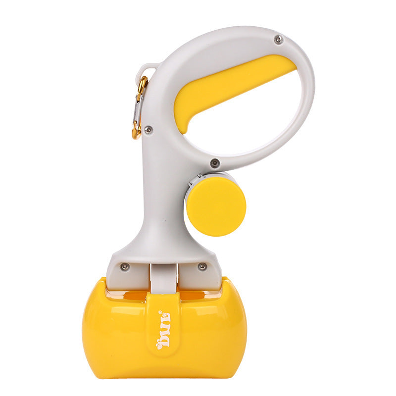 Portable Dog Poop Scooper with Waste Bag Dispenser for Quick Cleanup