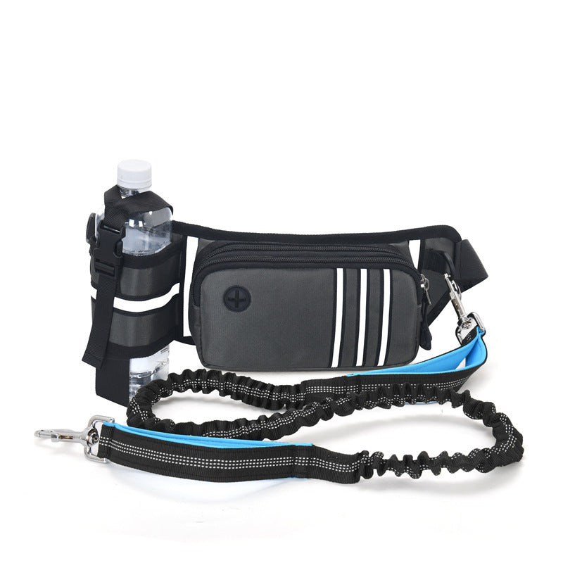 Outdoor Sports Mobile Phone Pet Dog Leash Anti-collision Dog Walking Artifact Fitness Running Kettle Waist Bag