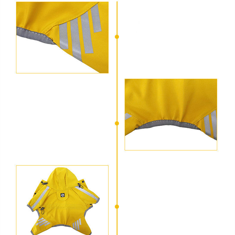 Waterproof Dog Raincoat with Full Coverage for All-Weather Protection