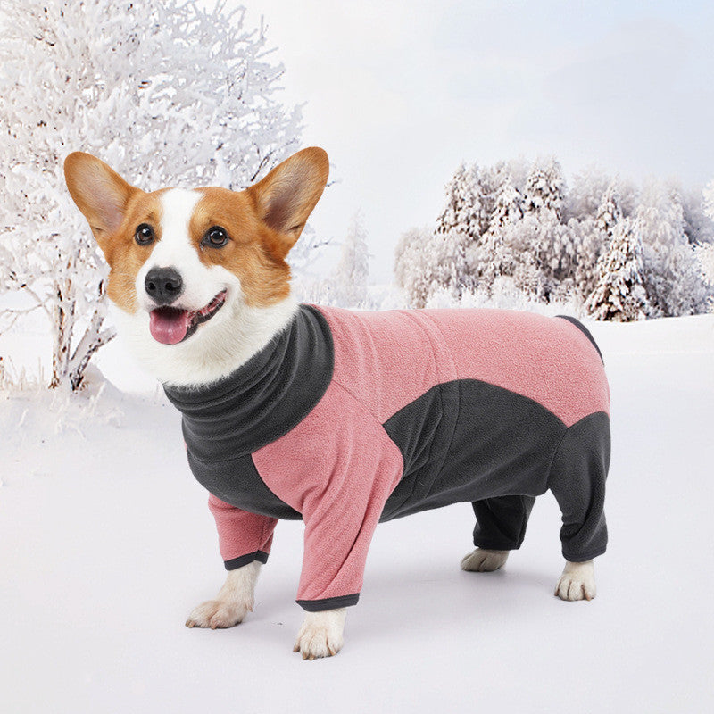 Thick Fleece Dog Coat Warm Winter Jacket for Cold Weather