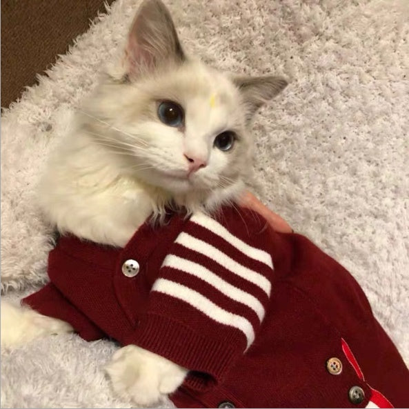Knitted Pet Sweater Soft Warm Cat Clothes