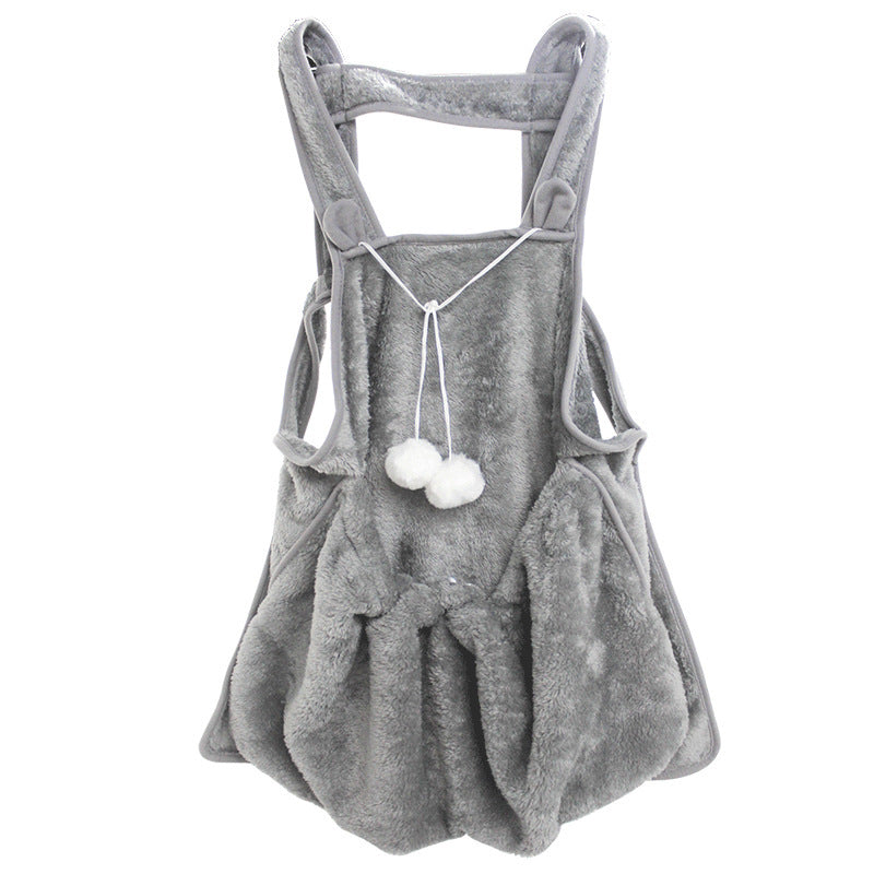 Pet Apron for Women Touch the Cat Small Dog Clothes Non-Stick Anti-Grab Coral Fleece Apron