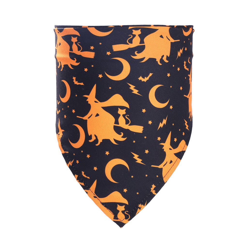 Halloween Themed Pet Bandana Triangle Scarf
