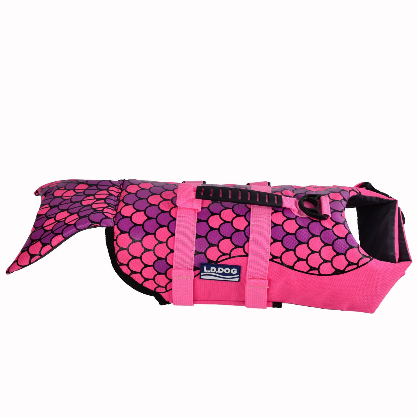 Dog Life Jacket Outdoor Swimming Vest Shark Mermaid Design for Water Safety
