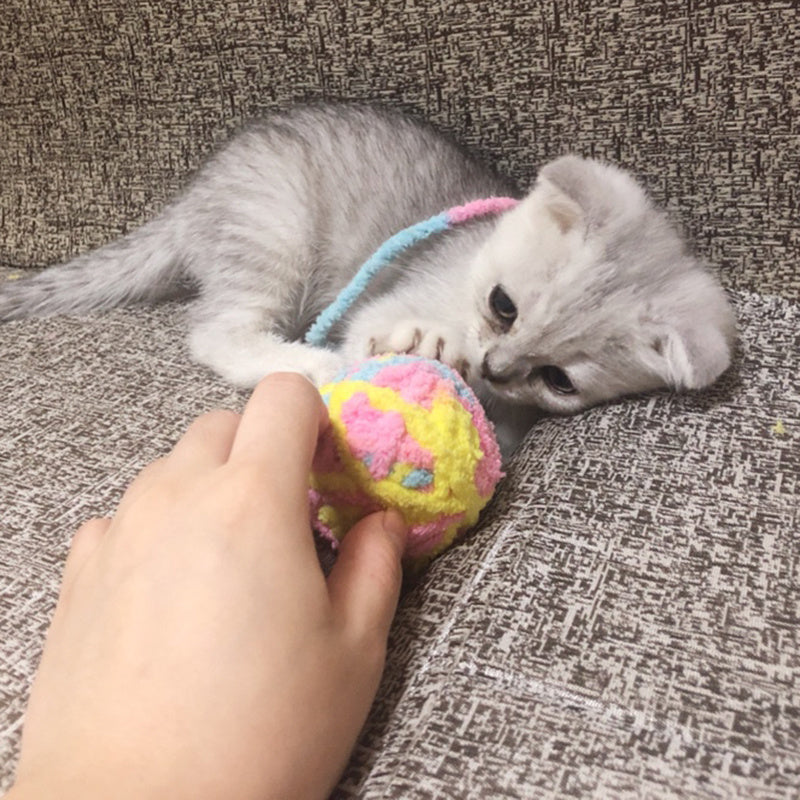 Yarn ball cat toy funny cat stick