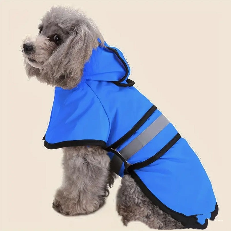 Golden Retriever Big Dog Pet Raincoat Reflective Dog Clothes Raincoat Poncho