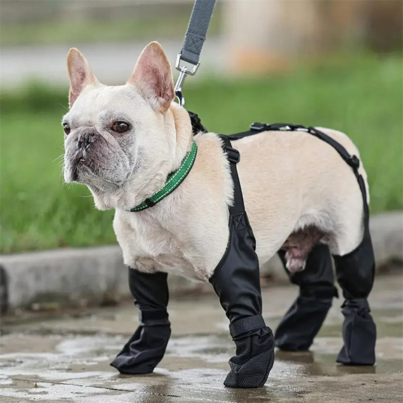 Waterproof Dog Shoes with Non-Slip Sole for Outdoor Walking