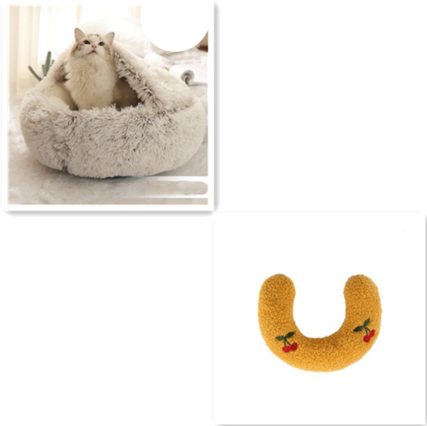 Cozy Cocoon Dog & Cat Pet Bed – Comfortable and Calming