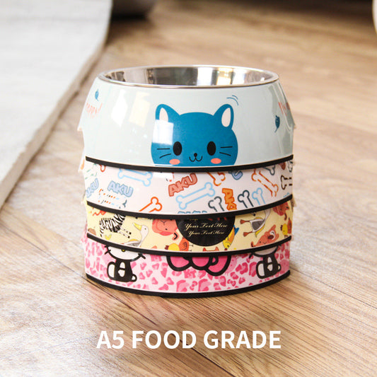 Food grade stainless steel pet dog bowl