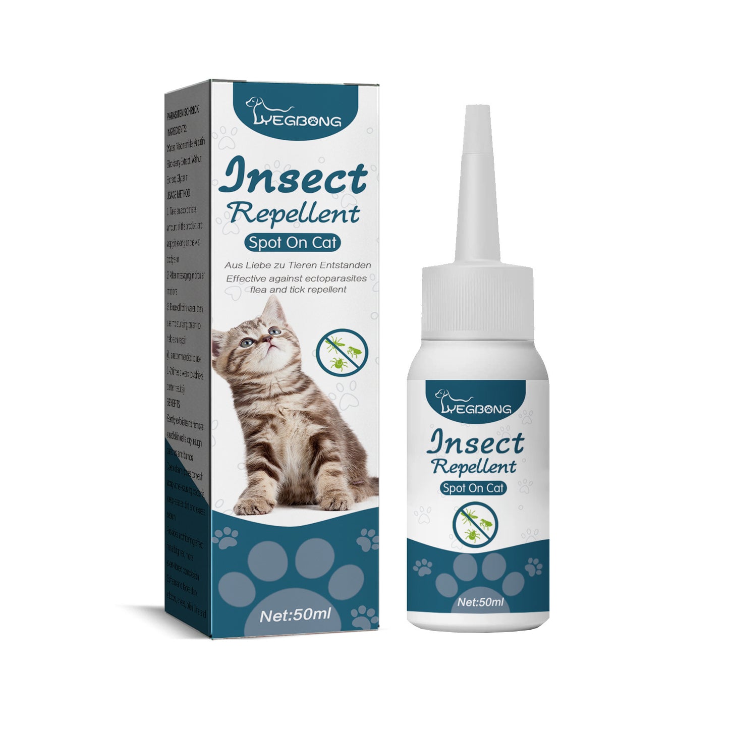 Cat Flea Tick Spray Natural Protection 50ml