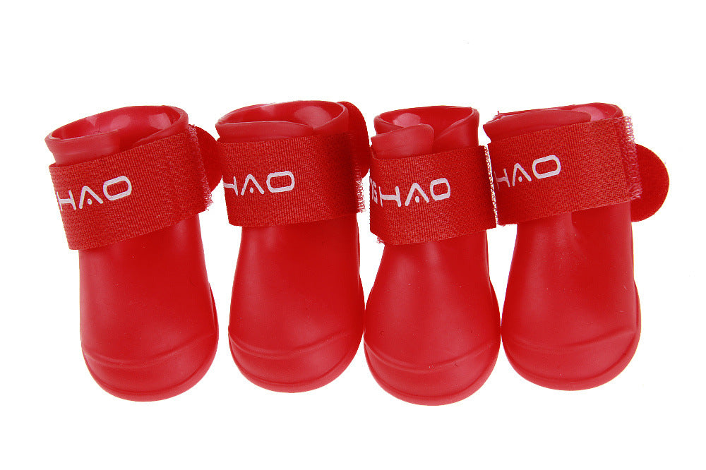 Waterproof Cartoon Pet Dog Shoes Candy Rain Boots