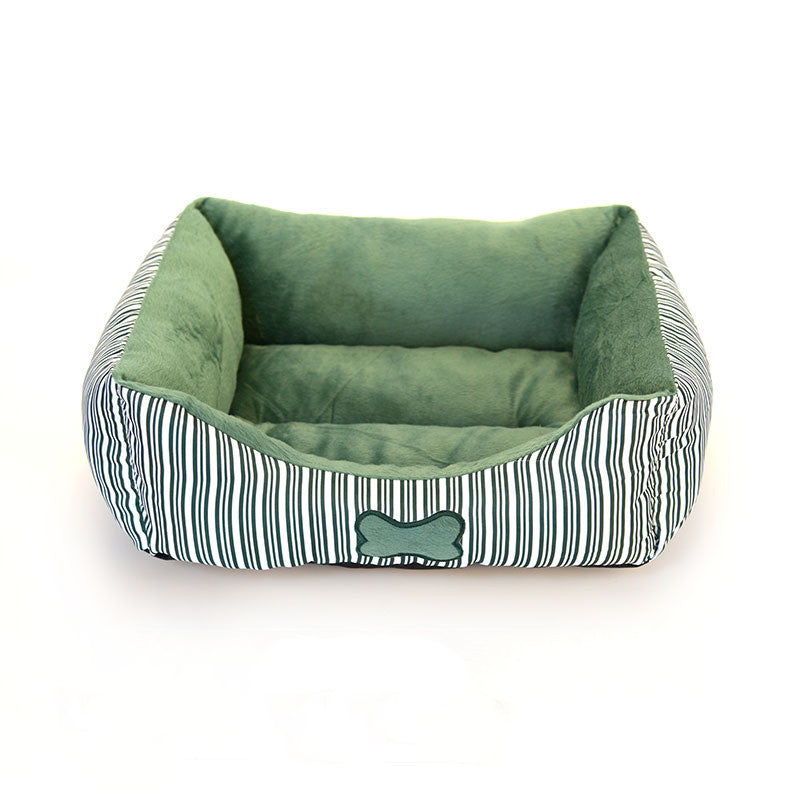 Bone Pattern Teddy Kennel Small And Medium-sized  For All Seasons