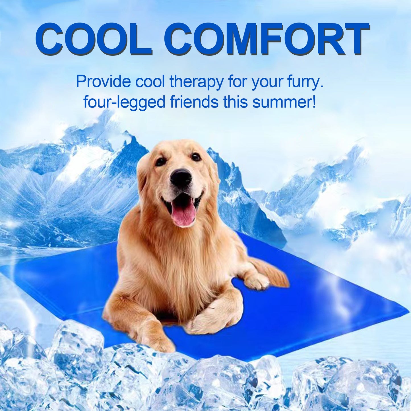 Pressure Activated Dog Cooling Mat for Dogs and Cats
