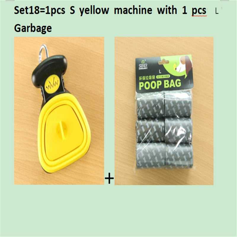 Foldable Dog Pooper Scooper with Waste Bags