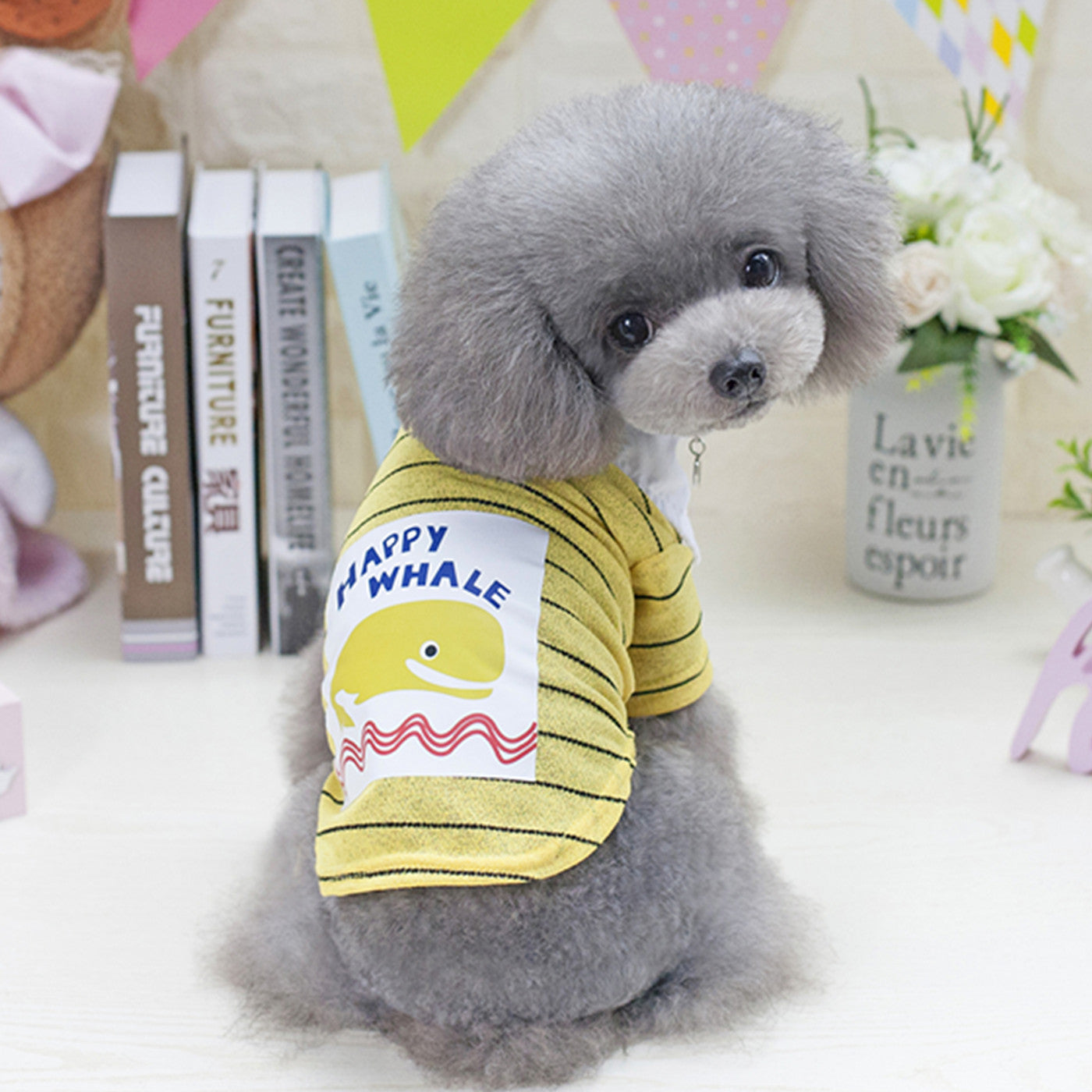 Pet clothes dog clothes pet dolphin T-shirt