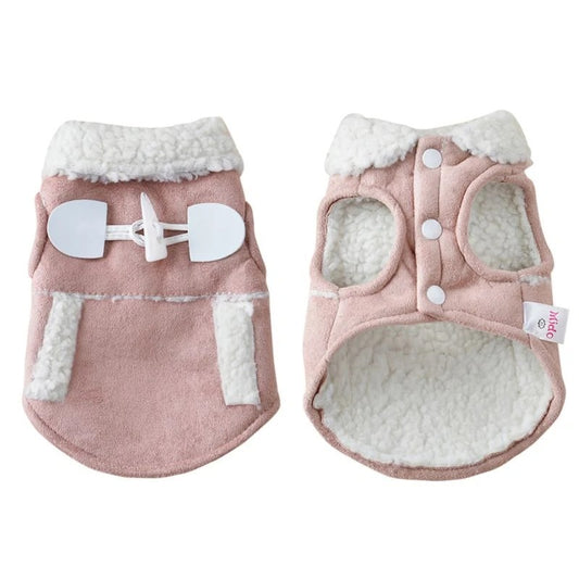 Teddy Dog Clothes Soft Warm Lamb Velvet Outfit