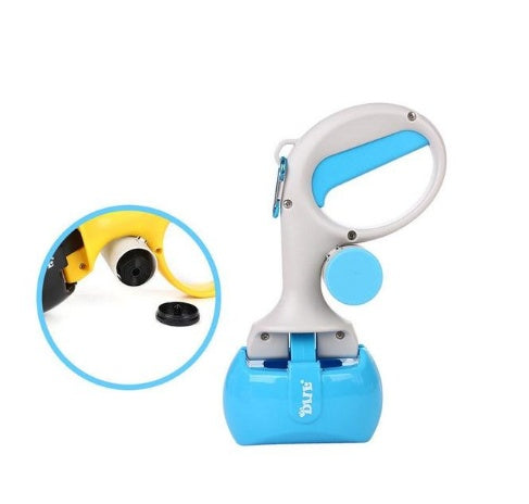 Portable Dog Poop Scooper with Waste Bag Dispenser for Quick Cleanup