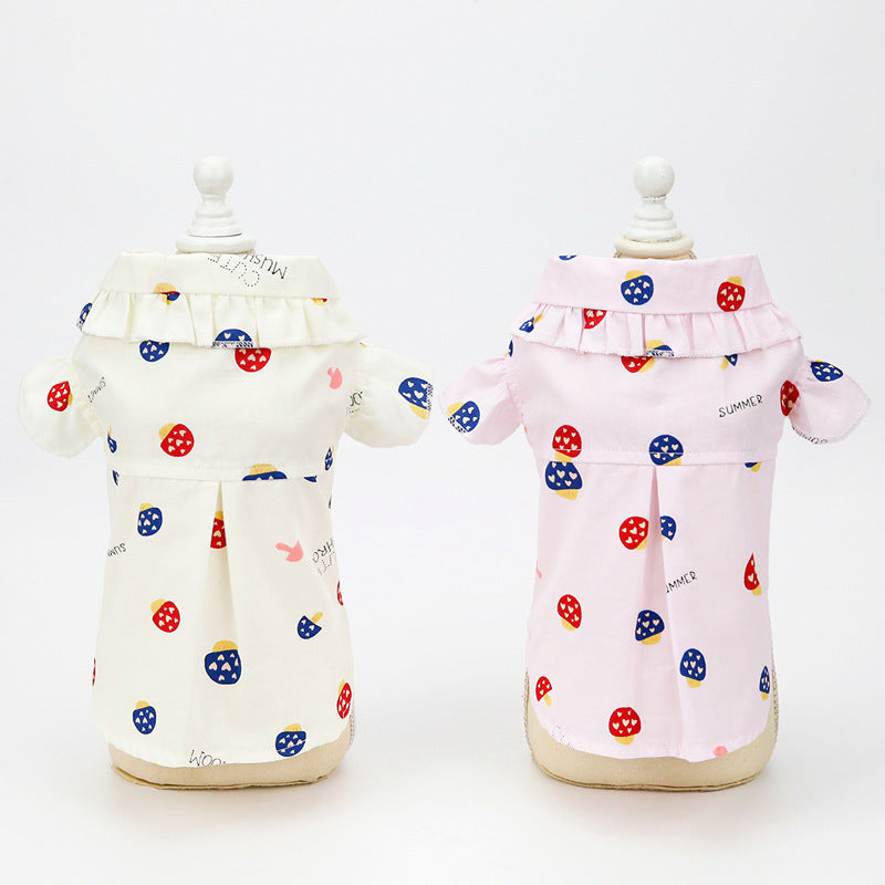 Lightweight Cotton Puppy Shirt for Summer Comfort