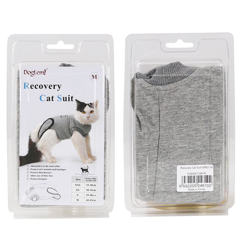 Recovery Suit for Cats Post Surgery Wound Healing Anti-Licking Clothing