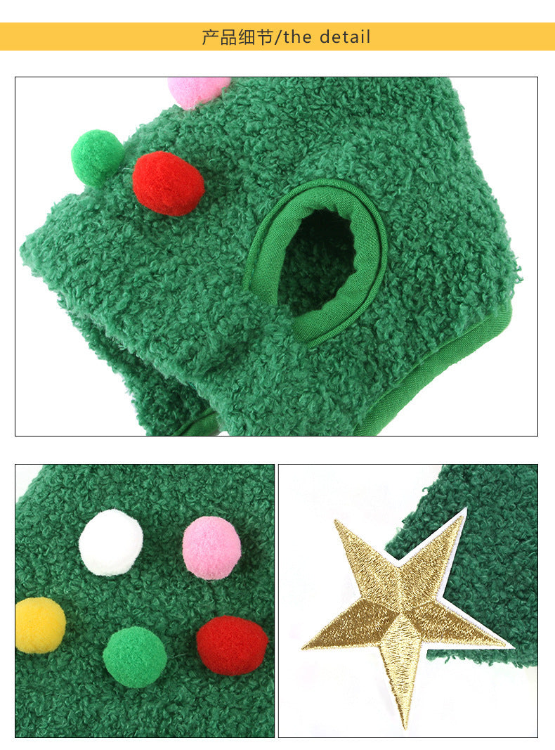 Christmas Tree Hat for Dogs and Cats