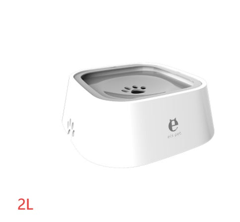 1.5L Floating Pet Water Bowl – Anti-Overflow Slow Feeder