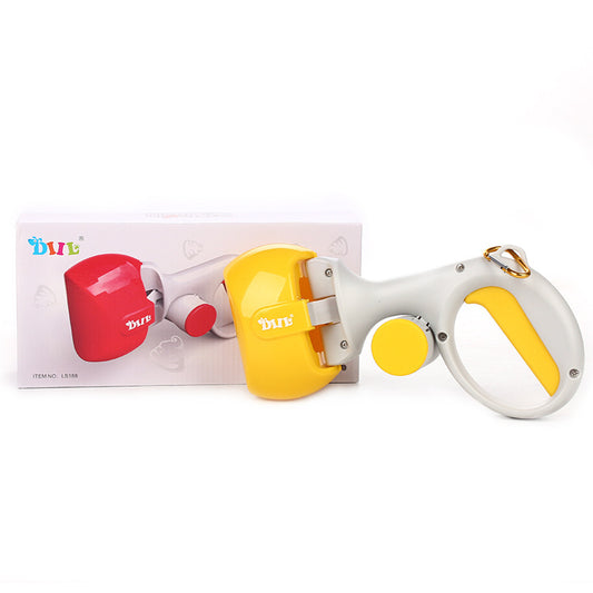 Portable Dog Poop Scooper with Waste Bag Dispenser for Quick Cleanup