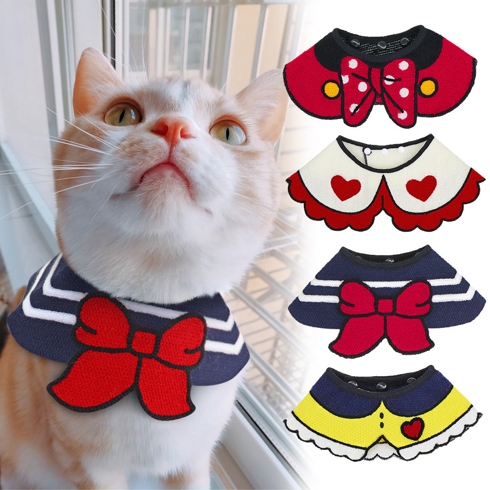 Cute Pet Collar Scarf for Small Dogs and Cats Attractive Puppy Accessories