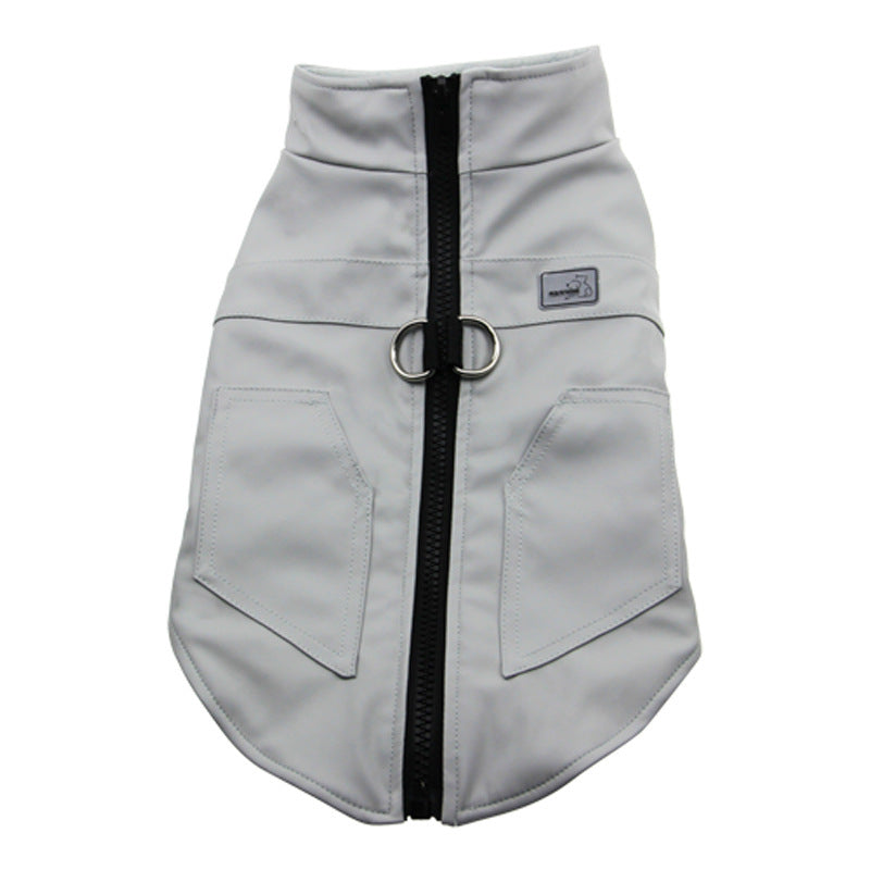 Leather Winter Vest for Dogs and Cats