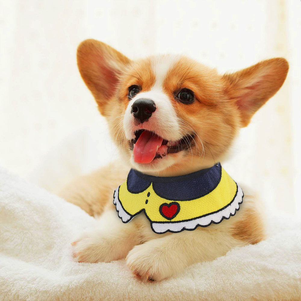 Cute Pet Collar Scarf for Small Dogs and Cats Attractive Puppy Accessories